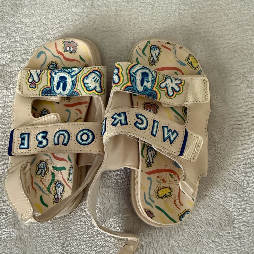 Zara Cream Sandals with Artistic Straps